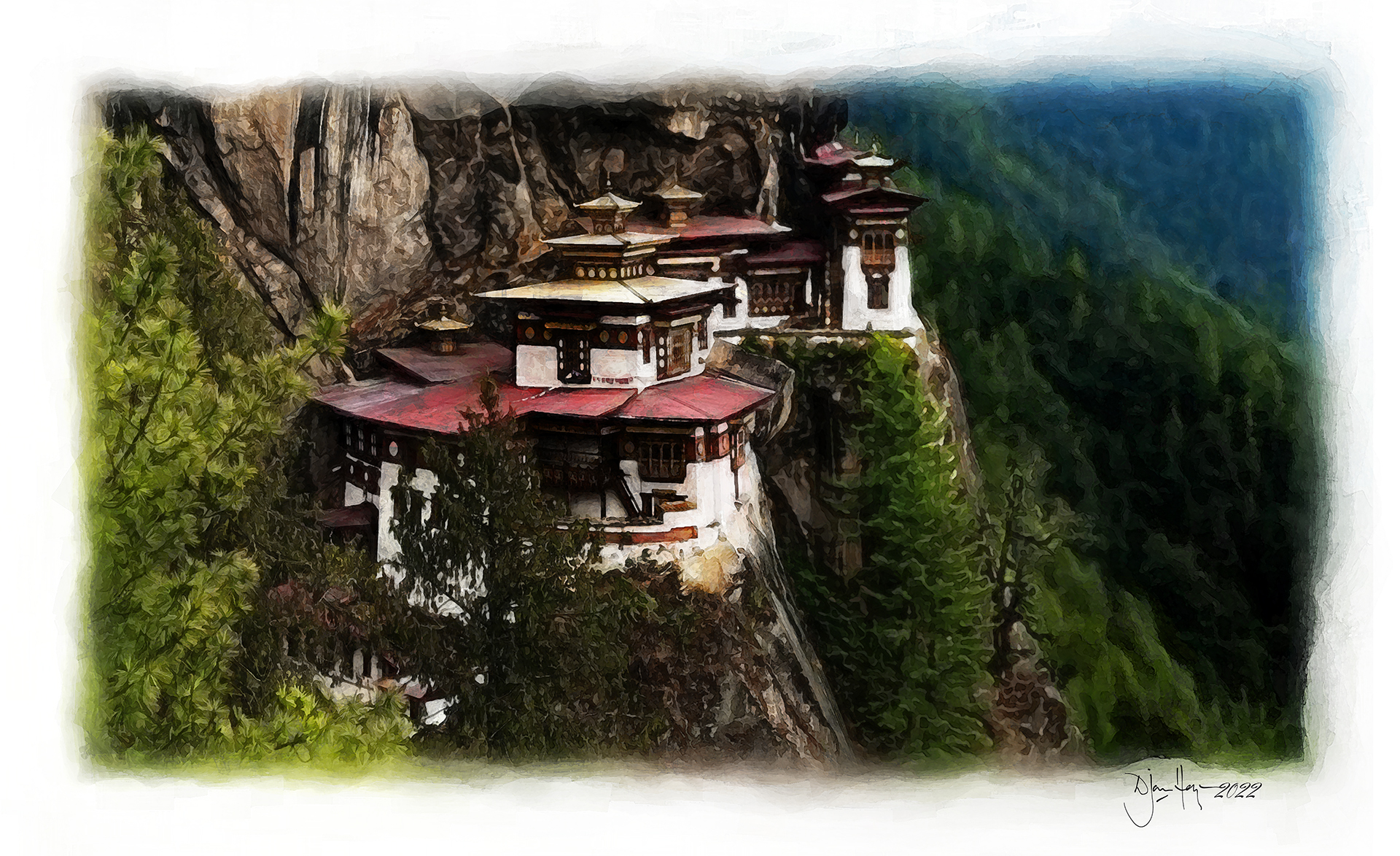 architecture paro-taktsang monastry