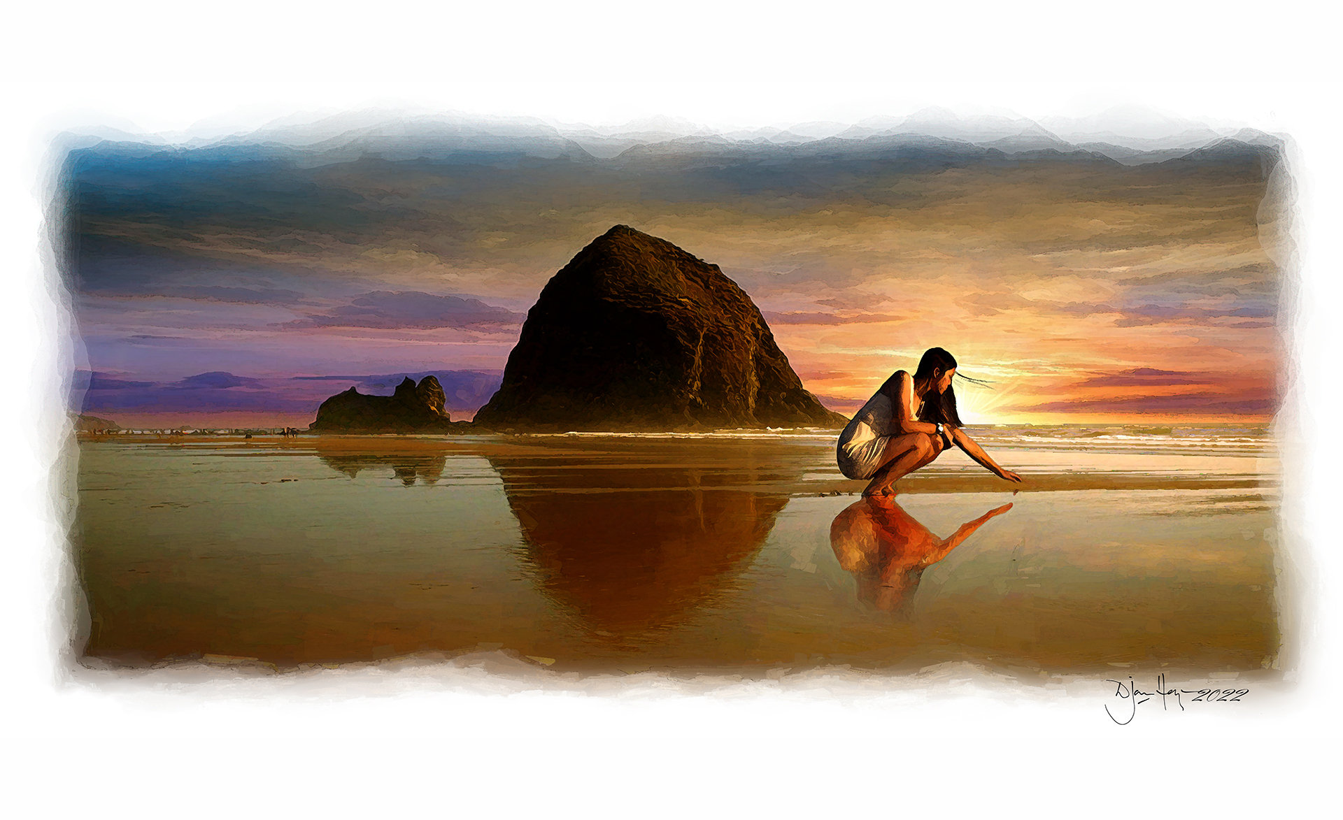 character-studies girl-on-rockaway-beach figure