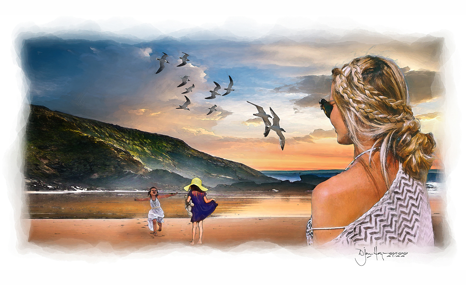 character-studies girls-at-the-beach figure