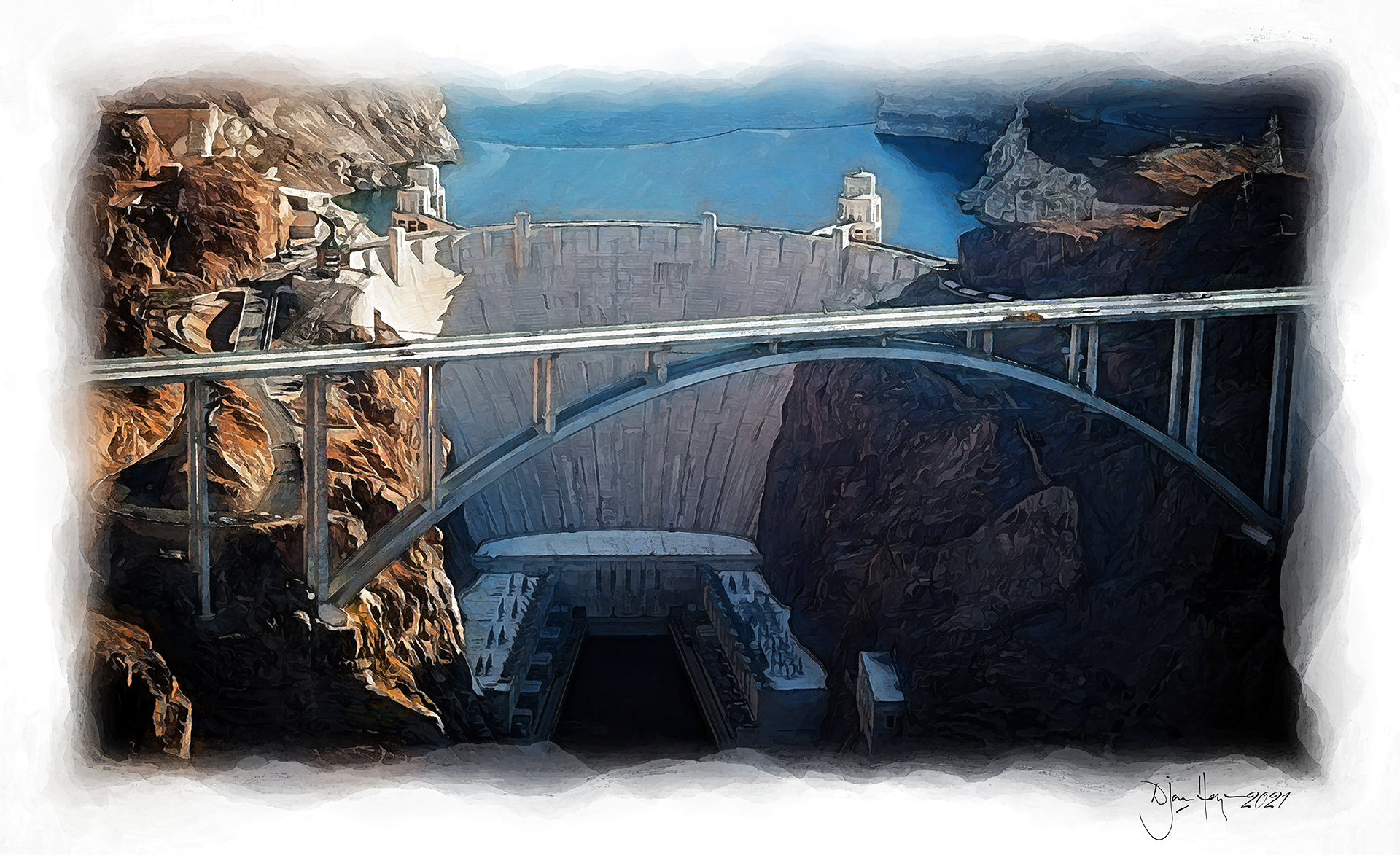 landmarks hoover-dam-and-by-pass monument
