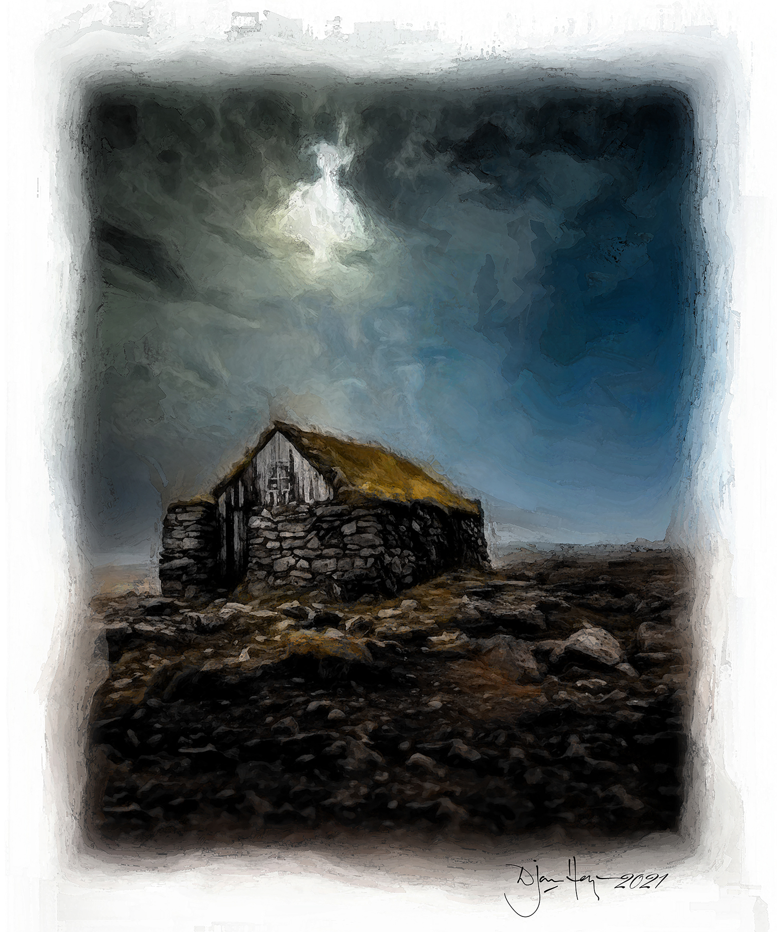 landmarks icelandic-house-in-the-endless-twilight house