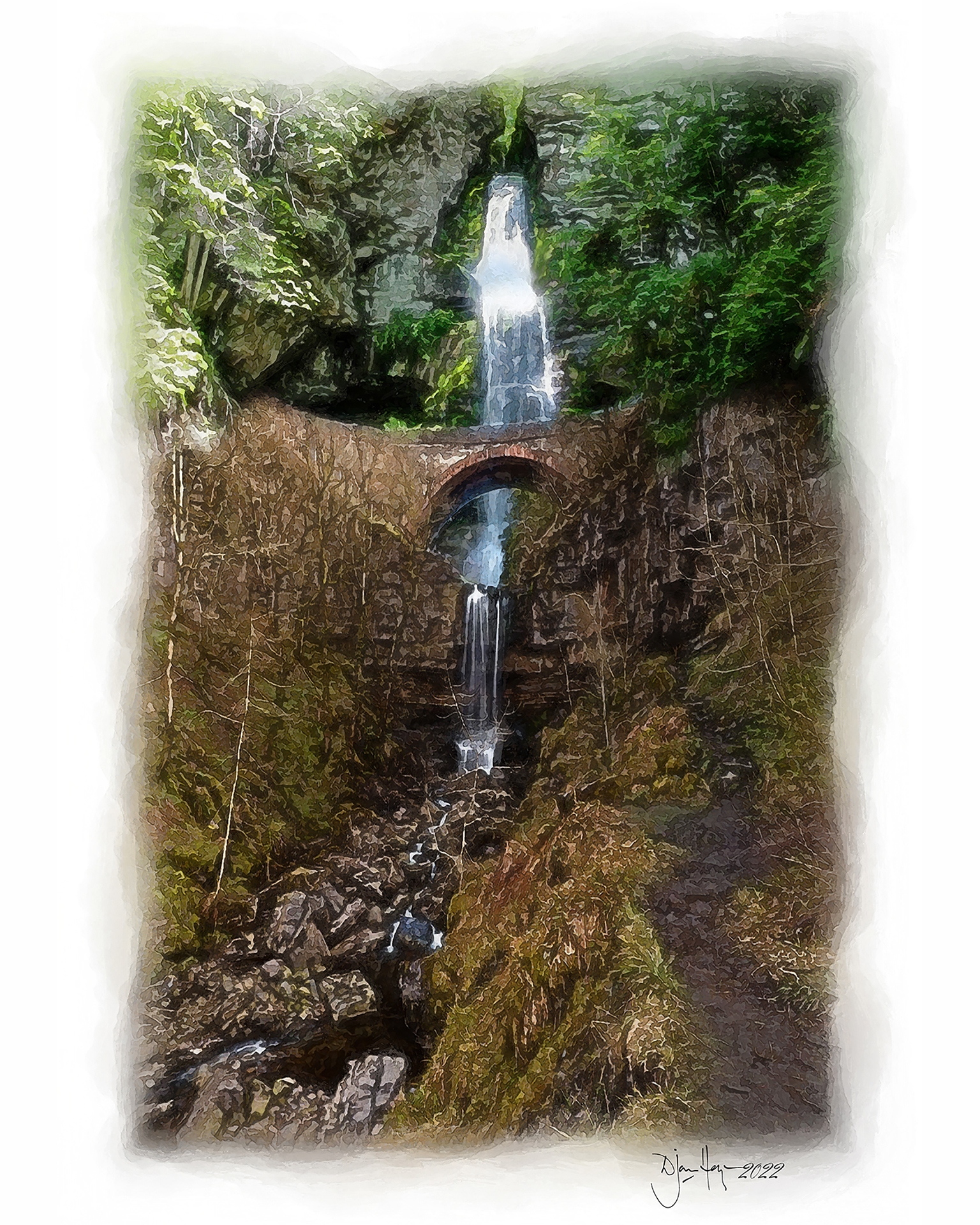 landmarks mythical-waterfall waterfall