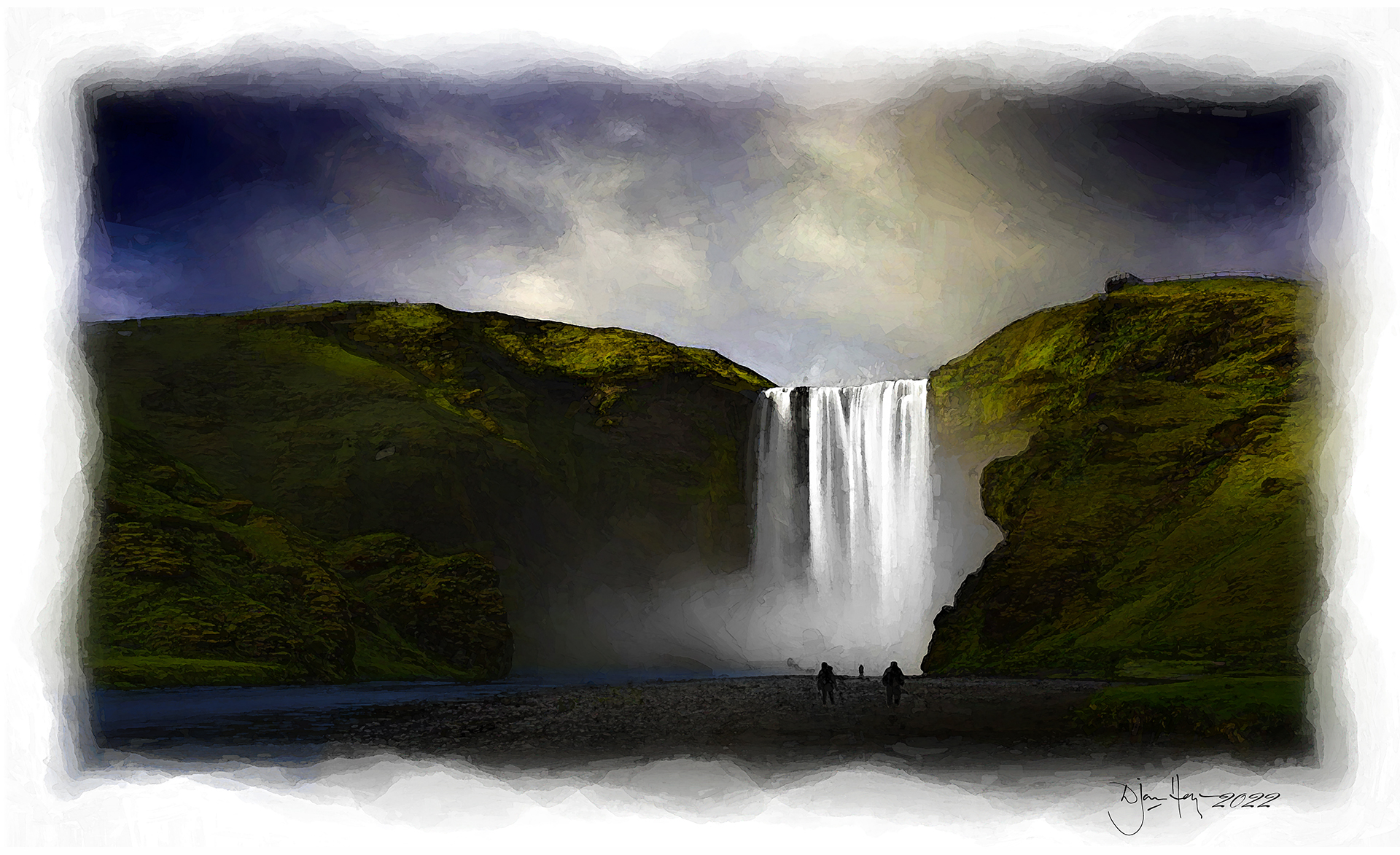 landmarks skogafoss-waterfall waterfall