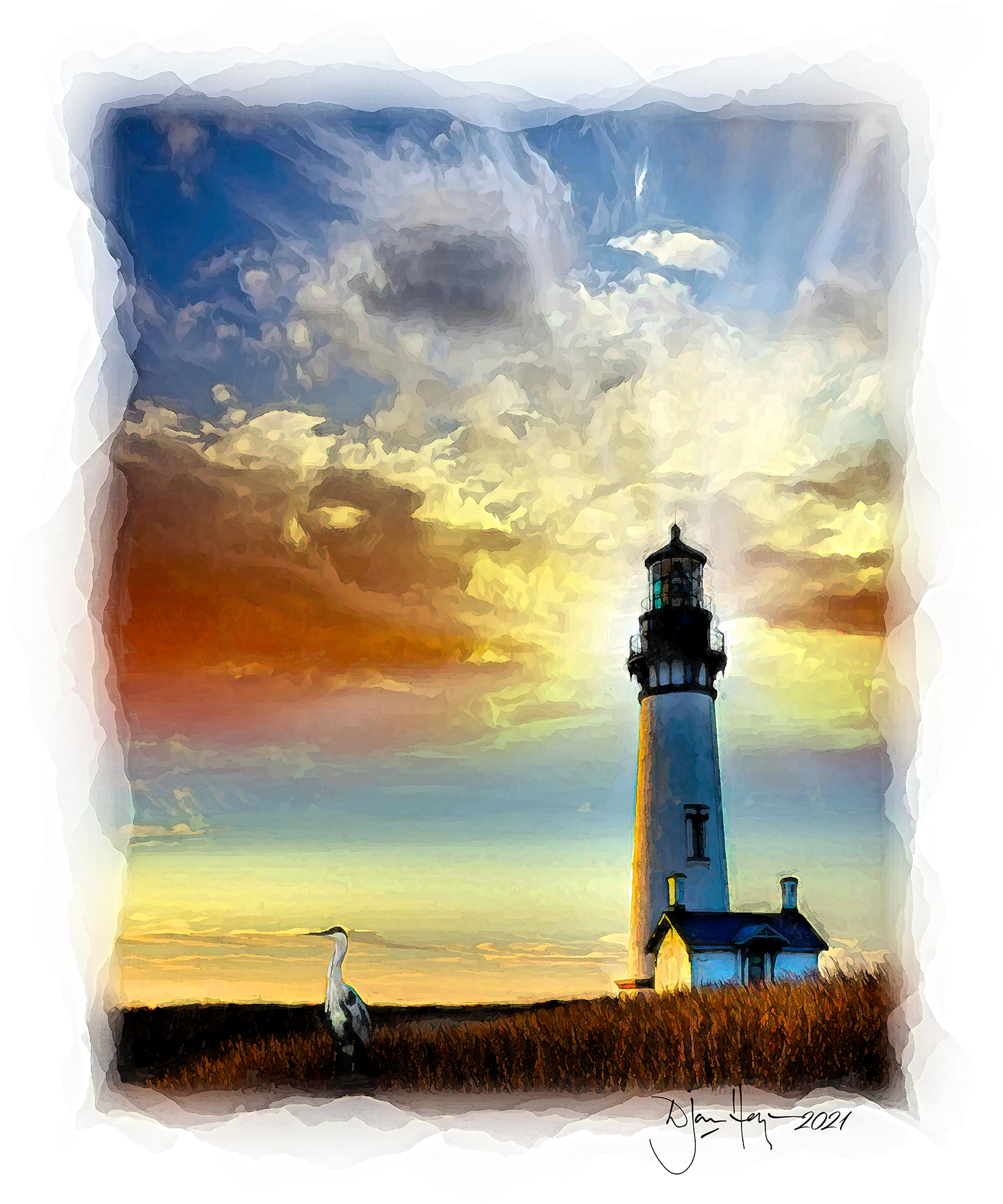 landmarks the-heron-and-the-lighthouse lighthouse