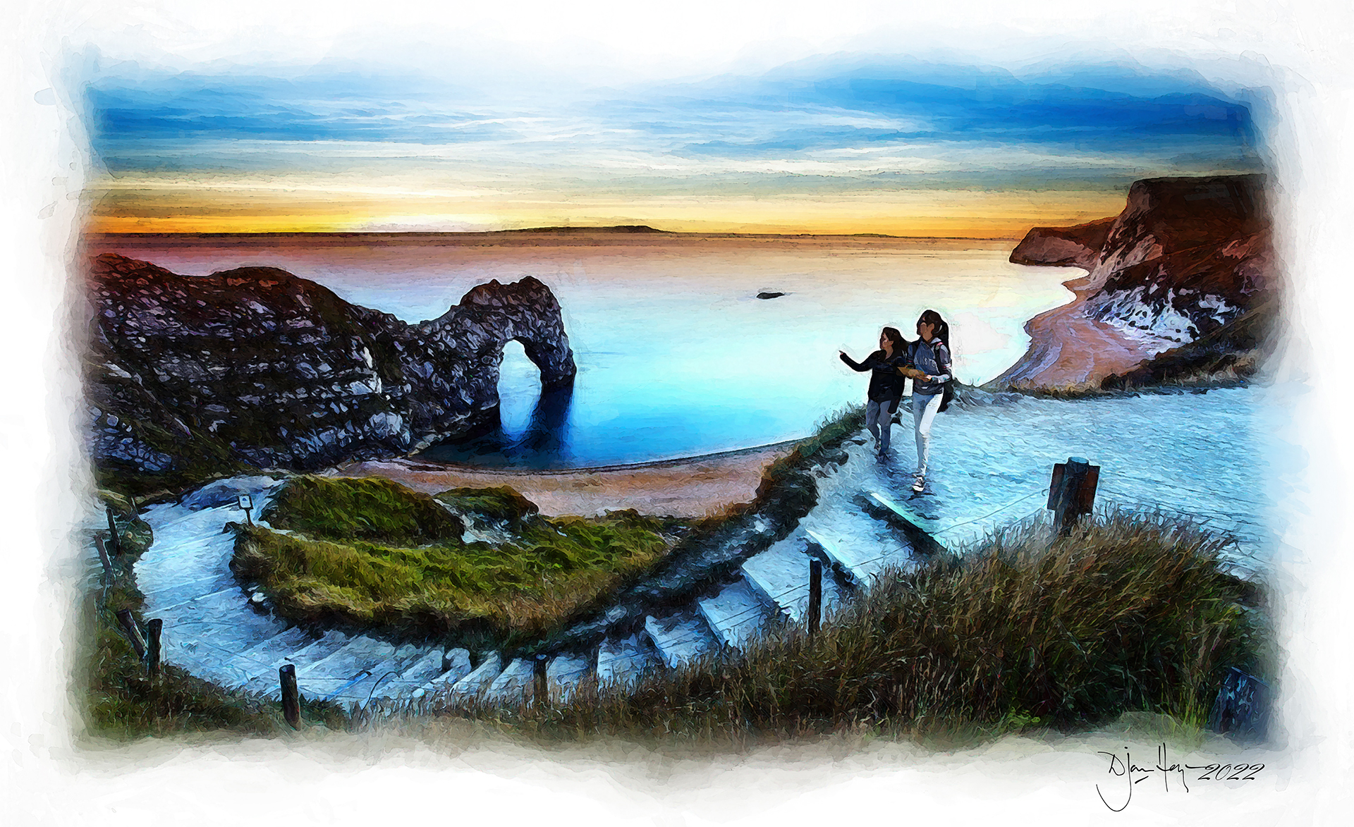 landmarks the-stairway-to-durdle-door natural-formation