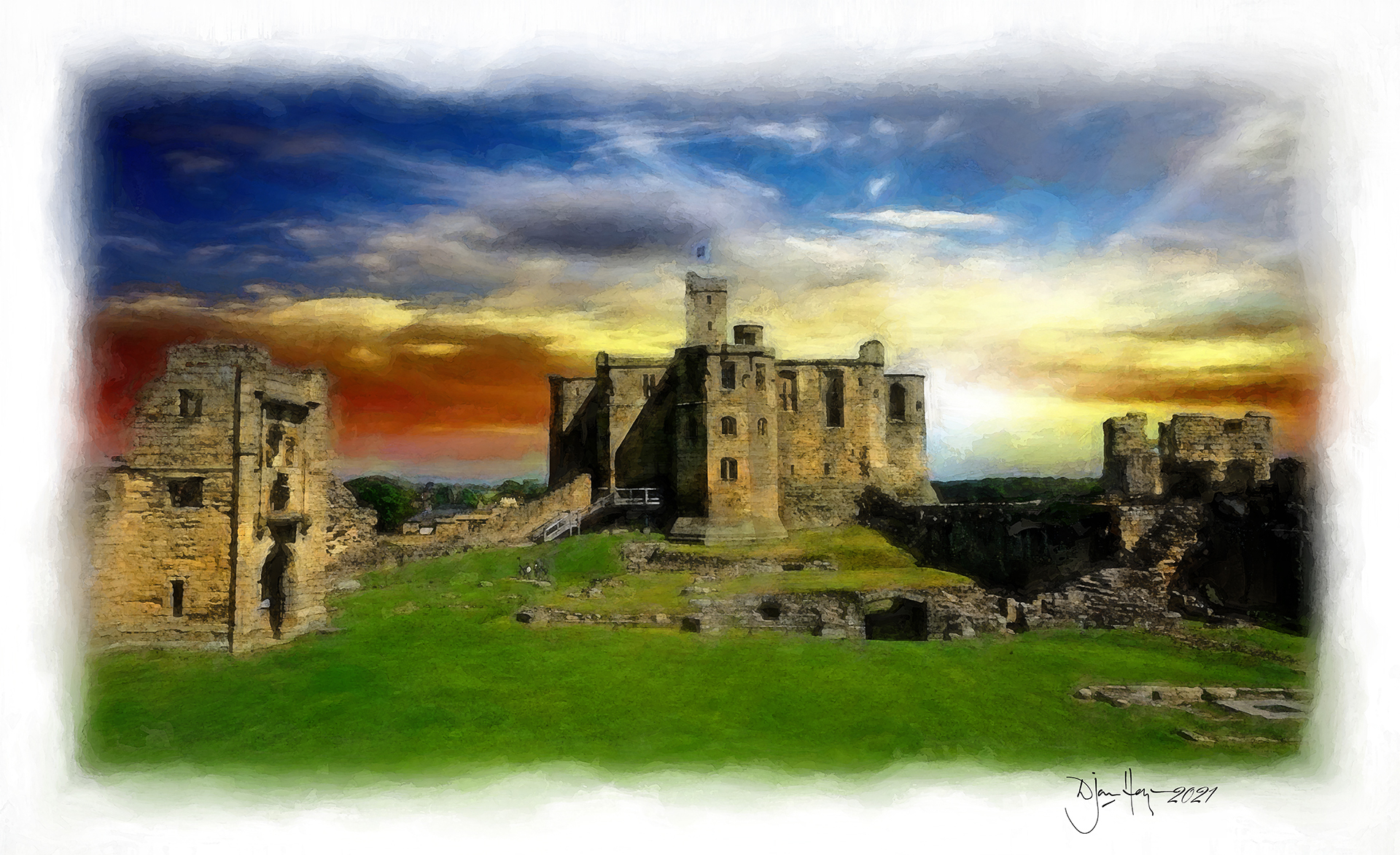 landmarks warkworth-castle castle