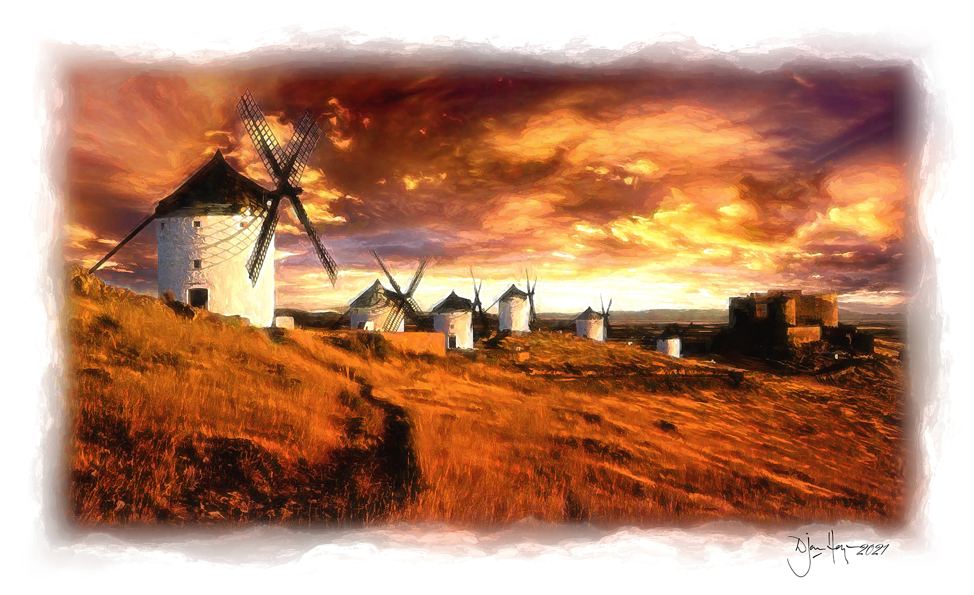landmarks windmills-of-castile-la-mancha windmill
