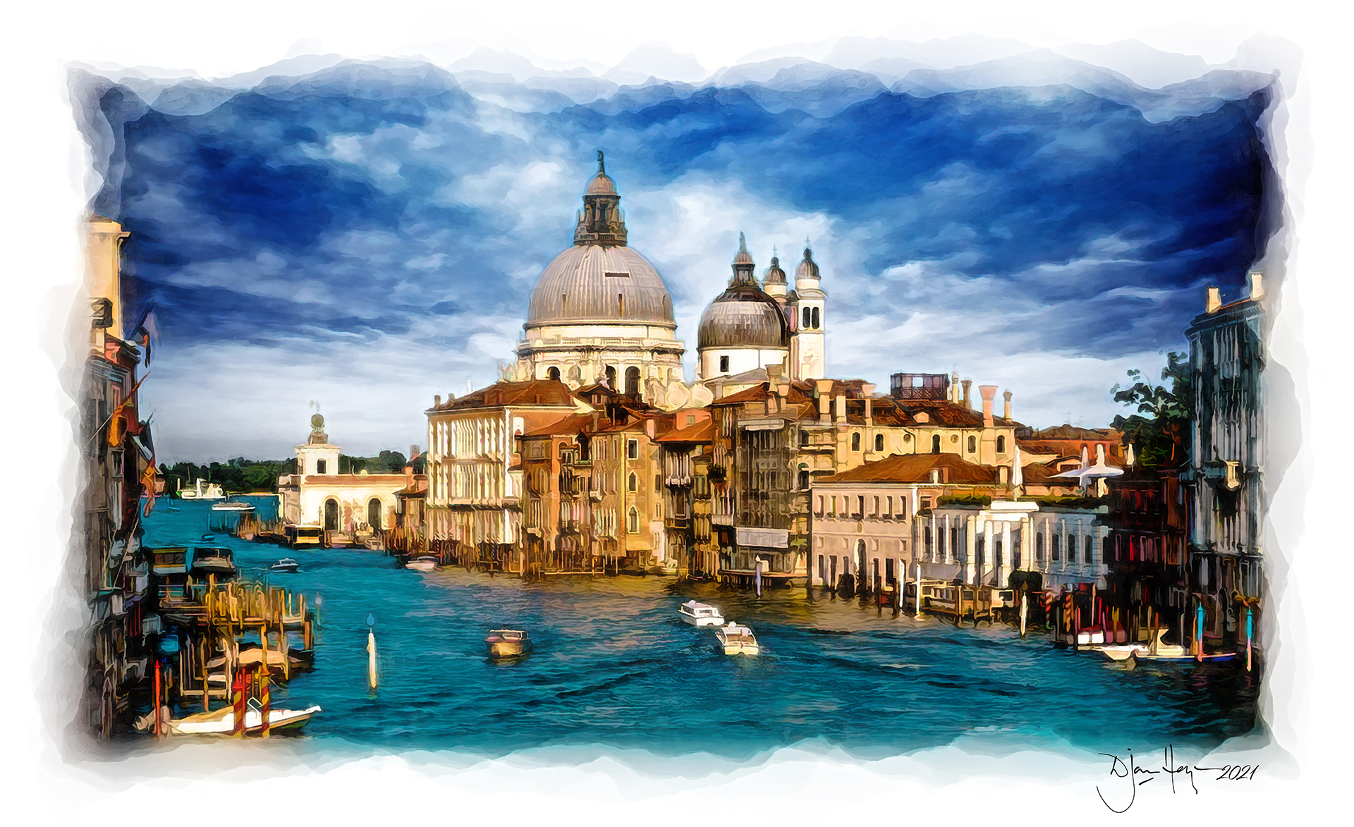 landscapes grand-canal venice city-view
