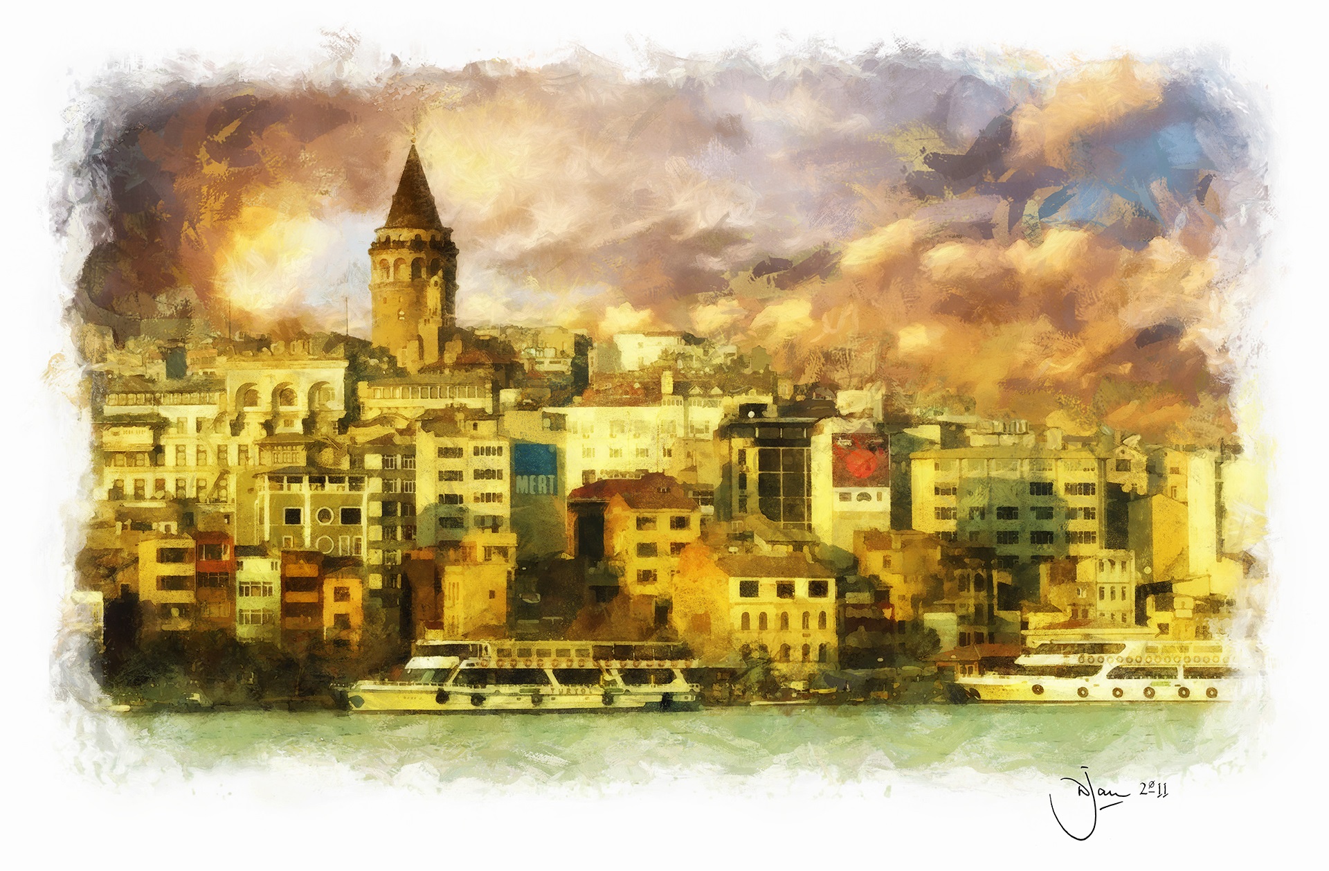 landscapes istanbul cityscape