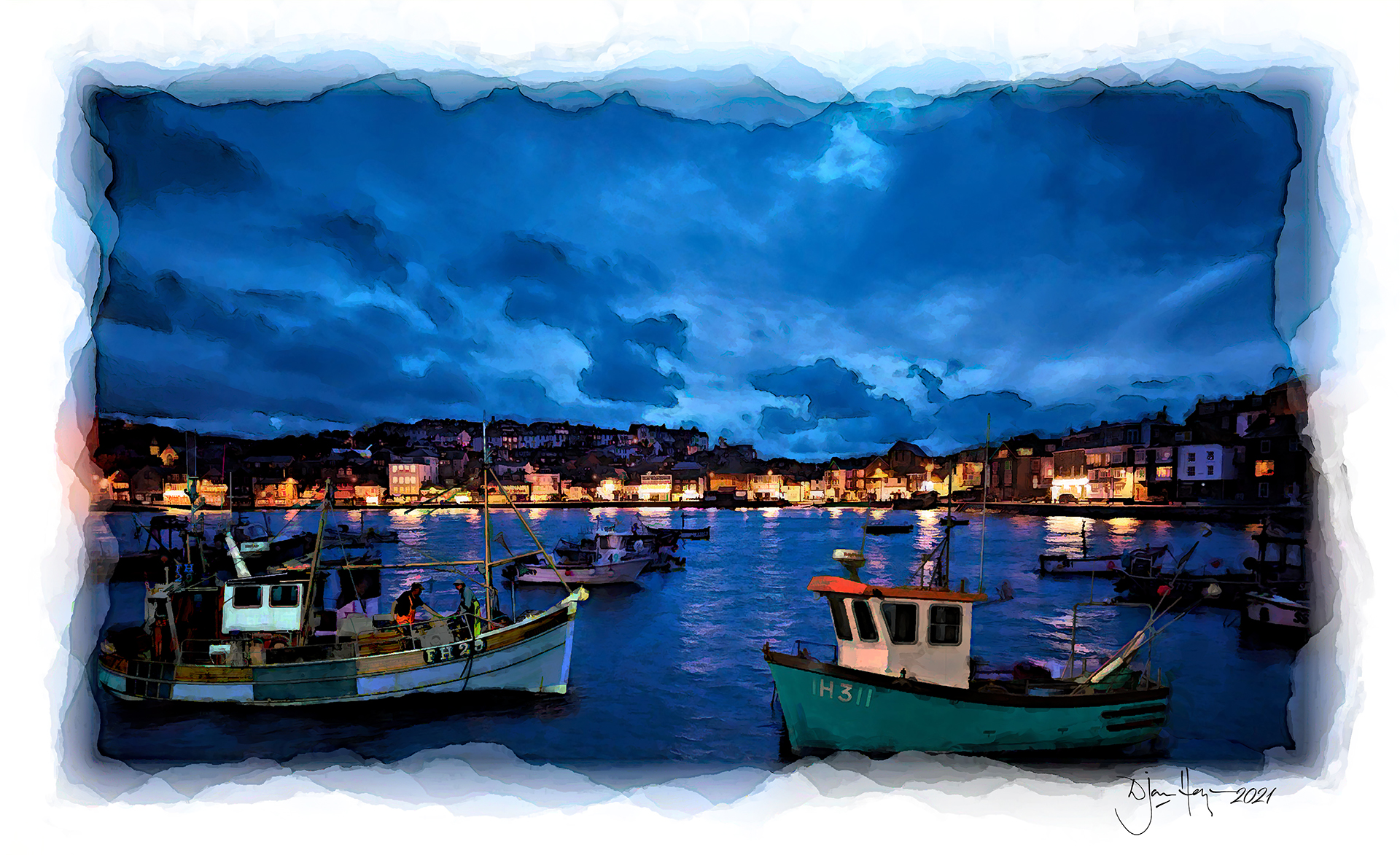 landscapes laying-up-for-the-night sailing-craft