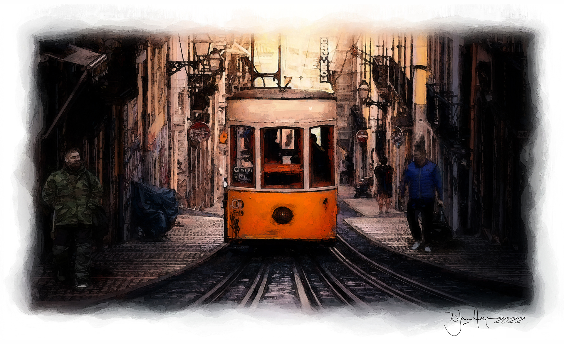 landscapes lisbon-tramway railscape