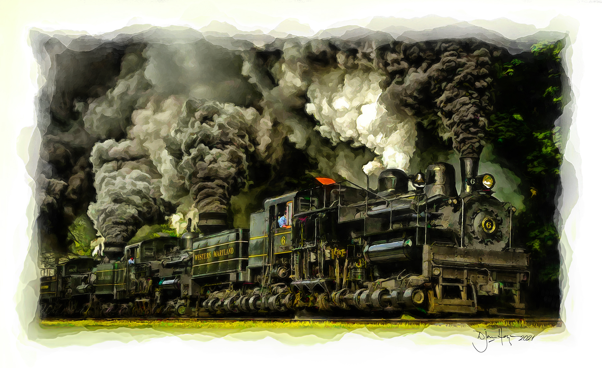 landscapes long-black-train landscape