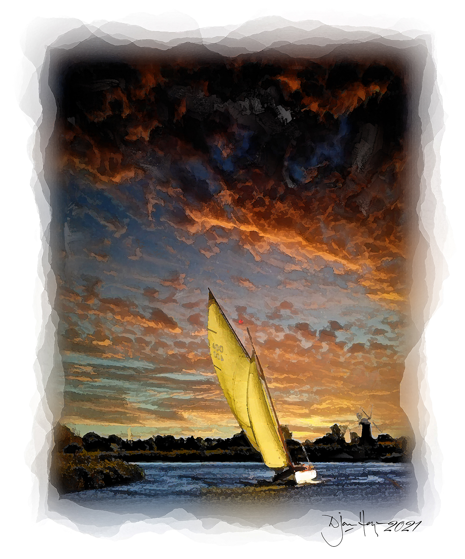 landscapes taking-the-bend sailing-craft