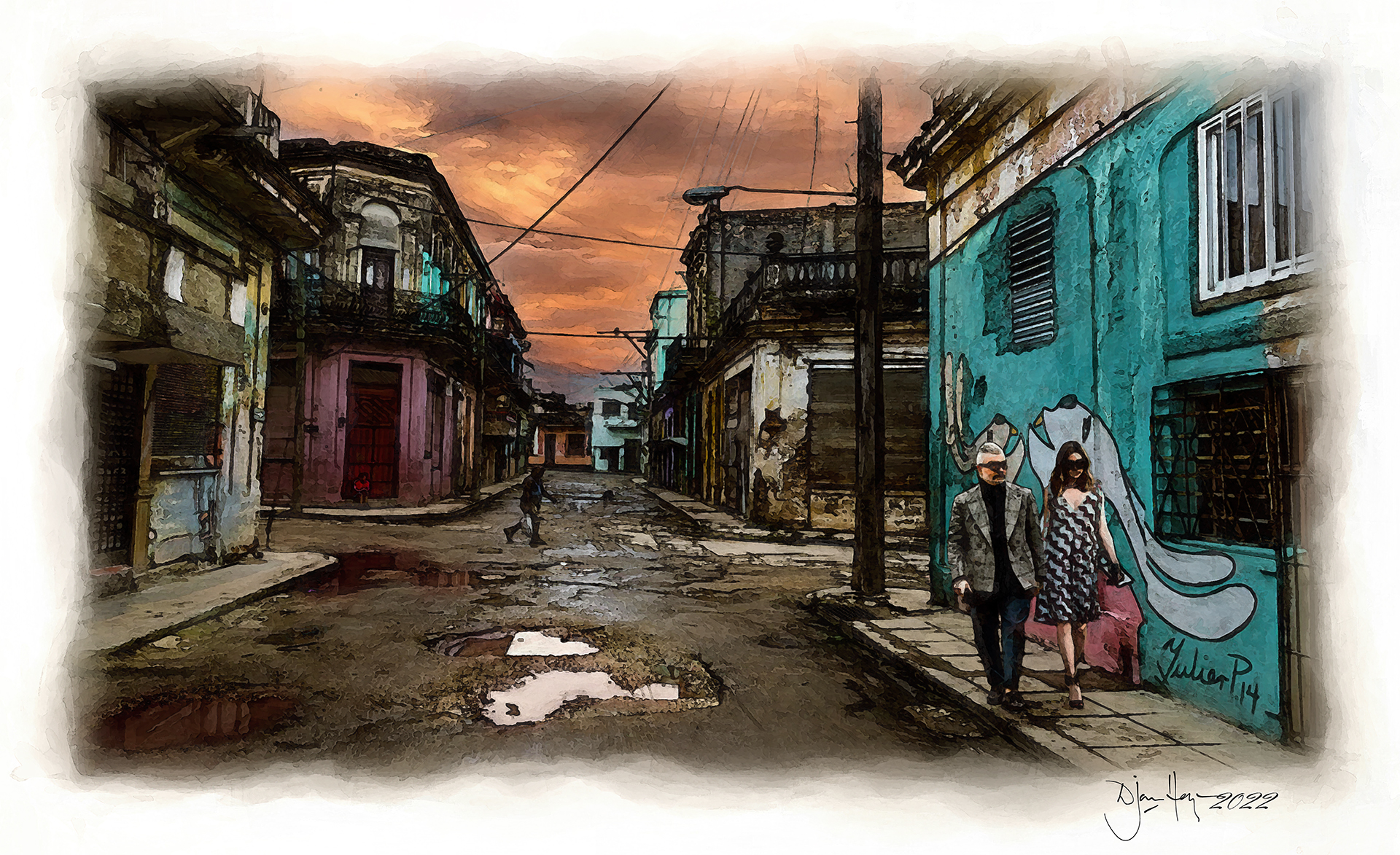 landscapes tourists-in-old-havana city-view